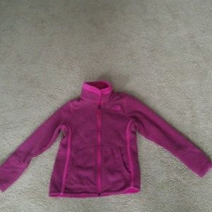 Magenta north face jacket